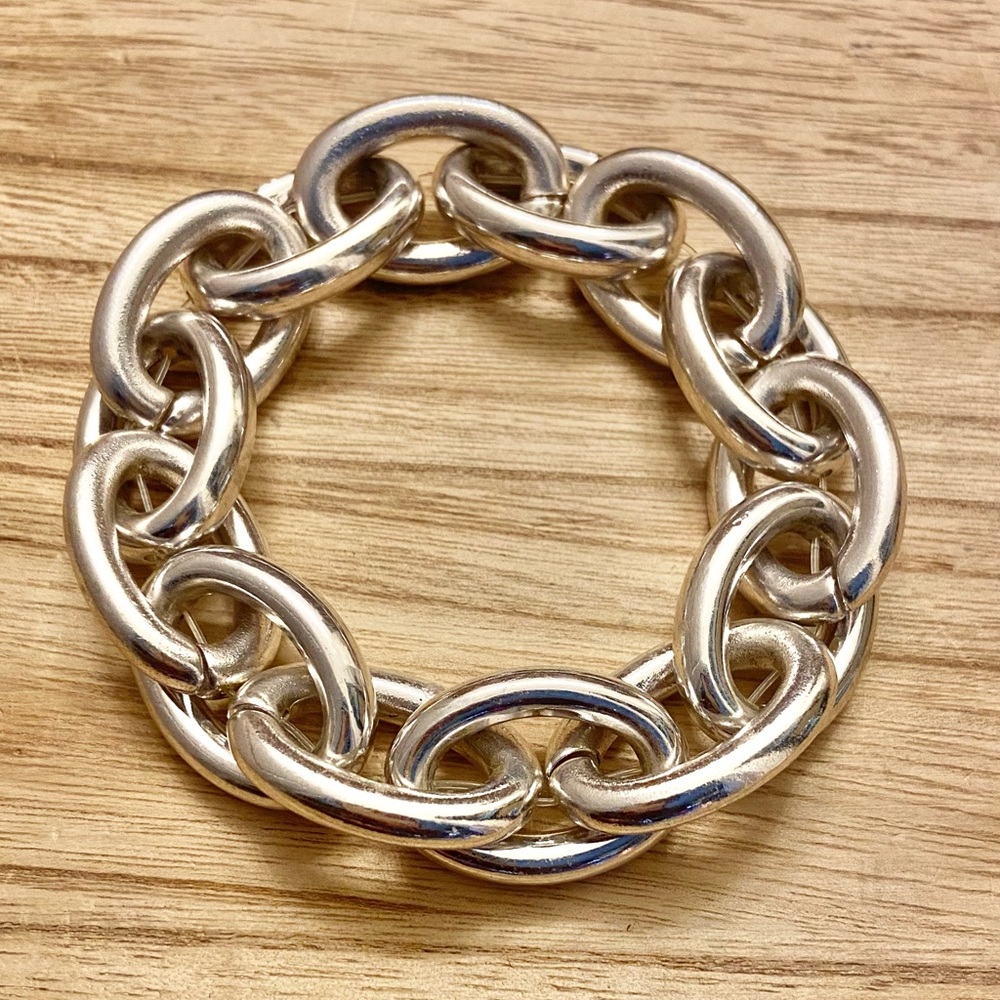 Elegant Silver Chain Bracelet